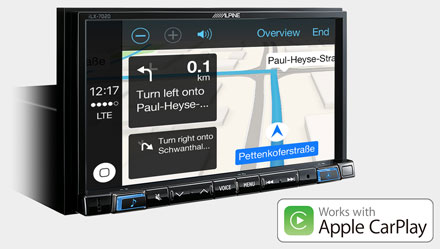 Online Navigation with Apple CarPlay - iLX-702-MITO