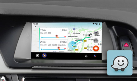 Audi A4 - Online Navigation with Waze - X703D-A4