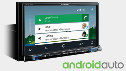 Works with Android Auto - INE-W720-500MCA
