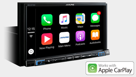 Works with Apple CarPlay - INE-W720-500MCA