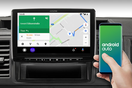 INE-F904JC - Online Navigation with Android Auto