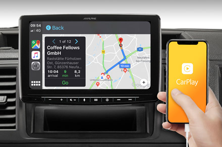 INE-F904JC - Online Navigation with Apple CarPlay