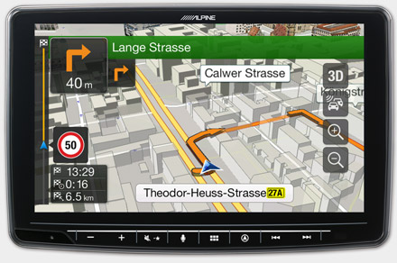 Built-in Navigation with TomTom Maps - INE-F904JC