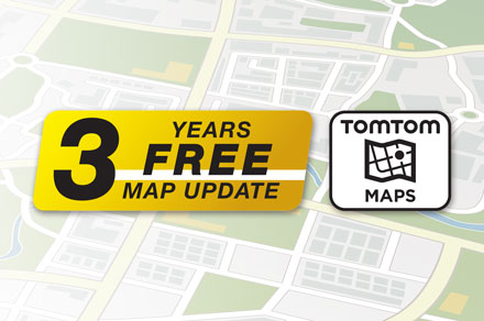 3 Years Free-Of-Charge Map Updates - INE-F904JC