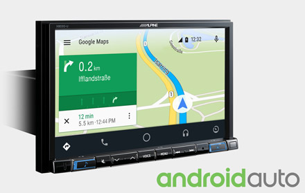 Online Navigation with Android Auto - X803D-RN